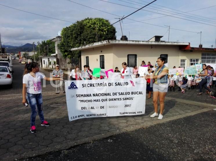 En Tlapacoyan arrancó este lunes la primera Semana Nacional de Salud Bucal con un emotivo evento en el preescolar de la colonia Gardenias. 
