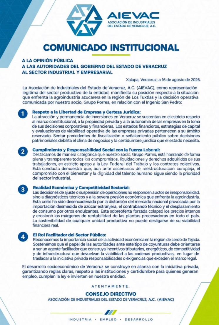 *AIEVAC sale en defensa de la Libre Empresa