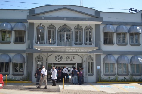 Así luce lanueva clínica del ISSSTE en Xalapa, donde sólo se realiza consulta externa. 