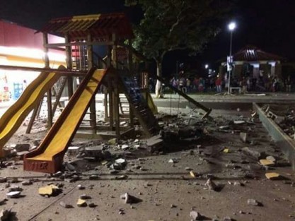 Aunque los daños alcanzaron más allá del sitio de la explosión, afortunadamente no hubo personas heridas.