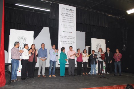 Américo Zúñiga dio el banderazo de inicio de rehabilitación y equipamiento del teatro J.J Herrera   