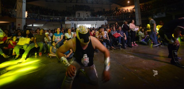 Entre gritos, risas y emociones se llevaron a cabo las acciones de lucha que emocionaron a la concurrencia.
