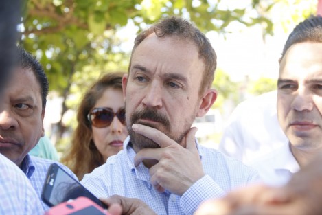 Al término del evento, Guillermo Madero dijo que buscará por todos los medios que se aclare el homicidio del ex mandatario.