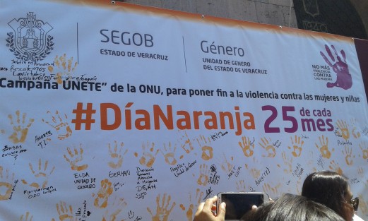 La oficina de equidad y género de la Secretaría de Gobierno,organizó un evento para involucrar a la sociedad con el llamado <em>Día Naranja</em>, en el que en todo el mundo se trata de hacer conciencia contra la NO violencia contra la mujer. 
