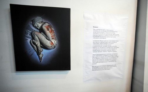 Con una pequeña caminata se trasladaron hacia el que fuera el taller de Emmanuel y su colectivo, donde se montó una exposición que incluye obra suya como de otros artistas, como símbolo de <em>Renacer</em> de su taller, que siempre estuvo abierto a quien buscara expersarse.
