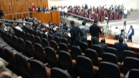 Luego de que la modificación a la Ley de Tránsito se retirara del orden del día, los transportistas se retiraron. 