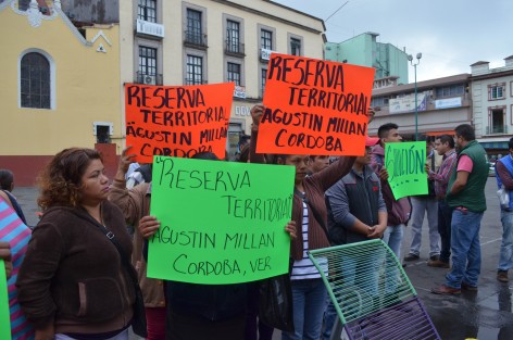Mujeres provenientes de Córdoba, Veracruz, se plantaron este martes en Plaza Lerdo para comenzar una huelga de hambre, luego de que el gobierno se niega a venderles un terreno invadido por ella mismas desde hace 3 años.