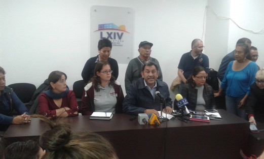 La bancada de MORENA en el Congreso de Veracruz en conferencia de prensa detalló los motivos para la no aprobación de la reestructuración de la deuda estatal. 