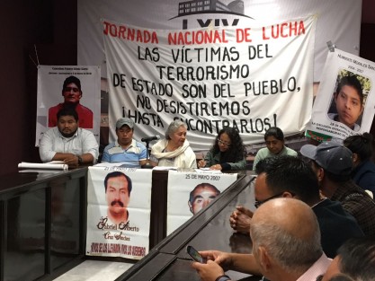 En el Congreso del EStado se lleva a cabo el foro: <em>Las víctimas del terrorismo de estado es el pueblo, no desistiremos ¡Hasta encontrarlos!</em>. 