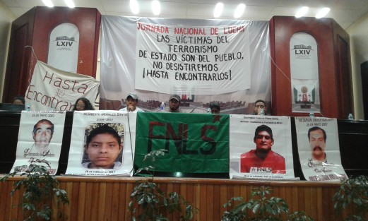 En el Congreso del EStado se lleva a cabo el foro: Las víctimas del terrorismo de estado es el pueblo, no desistiremos ¡Hasta encontrarlos!.