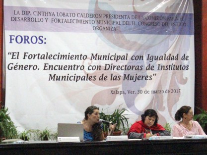 En el auditorio del Palacio Legislativo se llevó a cabo el encuentro de directoras de Institutos Municipales de las Mujeres. 