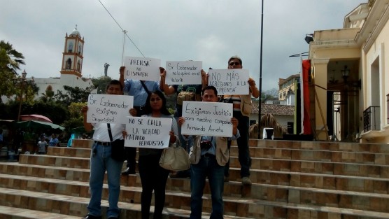 En la zona norte comunicadores se  manifestaron  en demanda de justicia y seguridad en la zona norte de Veracruz para los trabajadores del gremio.  En Papantla, Poza Rica, Tuxpan y Álamo se dieron movilizaciones. 