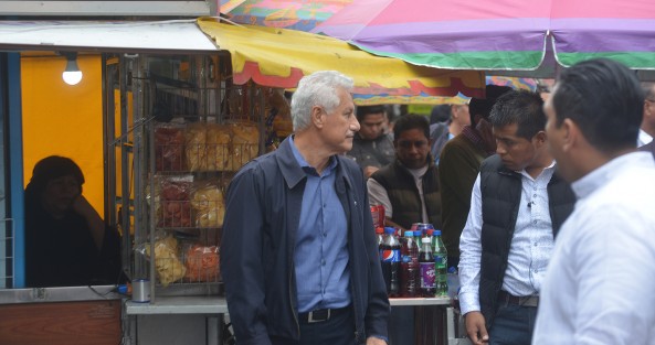 Durante el evento de entrega de equipo para los cuerpos de seguridad, Jaime Téllez Marié, secretario de Seguridad Pública del Estado, estuvo presente, descartándose así los rumores que circularon de su supuesta renuncia. 