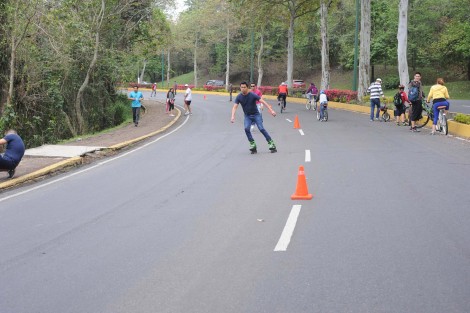 Ciudadanos que disfrutan de la temporada vacacional de Semana Santa acudieron este domingo con sus bicicletas, patines y mascotas a los carriles control dos de la Avenida Murillo Vidal que conforman la Vía Recreativa XL, misma que impulsa el Ayuntamiento de Xalapa.
