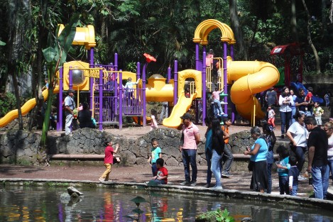 El parque de los Tecajetes es uno de los sitios más visitados en esta temporada vacacional en la capital veracruzana. 