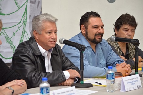 El Secretario de Turismo, Leopoldo Domínguez Armengual, acompañado por el Director del Festival de Cine Negro, Johny Olan Ochoa, y el Cineasta Ricardo Benet, hablaron sobre los pormenores de la segunda edición de dicho Festival a realizarse del 4 al 7 de Mayo en la zona sur de Veracruz.  
