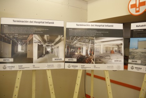El secretario de salud, José Narro Robles, en compañia del gobernador de Veracruz, Miguel Ángel Yunes Linares, realizó un recorrido por el Hospital del Niño para constatar los avances de la remodelación de este sitio. 