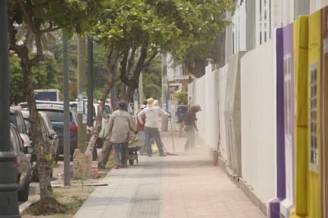 Se reanudaron los trabajos en el mural <em>La Huaca</em> en la ciudad de Veracruz,  luego de que este fuera vandalizado el día de ayer. 