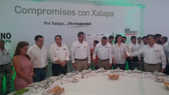 El dirigente nacional del PRI, Enrique Ochoa Reza, se encuentra en Xalapa este domingo. Acude a respaldar la campaña de su candidato a la alcladíade la capita lveracruzana, Alejandro Montano.