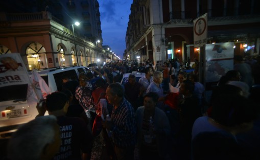 Así lució el centro de la ciudad de Veracruz durante la visita de Andrés Manuel López Obrador.