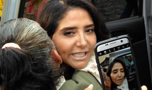 Después de brindarle su apoyo a Miriam Ferráez, aspirante a gobernar  Xalapa, Alejandra Barrales regresó a la Ciudad de México. 