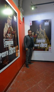 Jorge Luis <em>Manjarrez</em>, caricaturista, muralista, pintor y bohemio presentó su obra <em>Póker del Rock</em> en el Museo de la Caricatura en Donceles 99 del centro de la Ciudad de México.