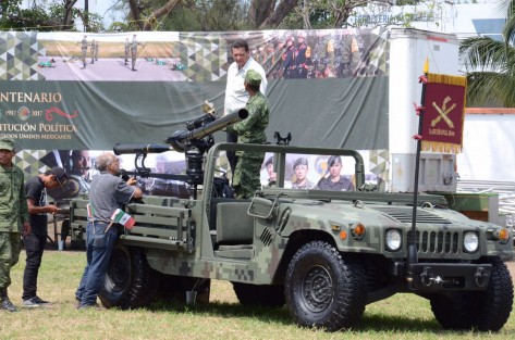 El secretario de la Defensa Nacional, Salvador Cienfuegos, inauguró la exposición <em>Fuerzas Armadas, Pasión por Servir a México</em>. 