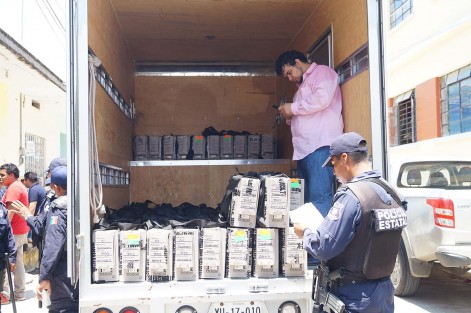 Fue trasladada la documentación electoral del consejo municipalm del OPLE en Tlapacoyan, al consejo general del OPLE en Xalapa.
