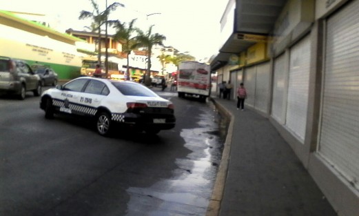 Bomberos llegaron al lugar y sofocaron las llamas, en tanto Policías Estatales acordonaron la zona. Afortunadamente no hubo lesionados. 