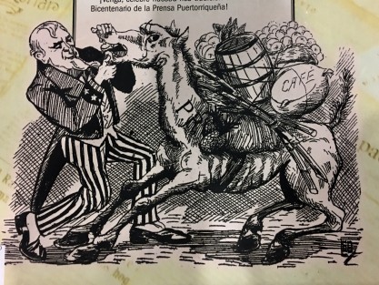 Exhibición de revistas de humor antiguo.