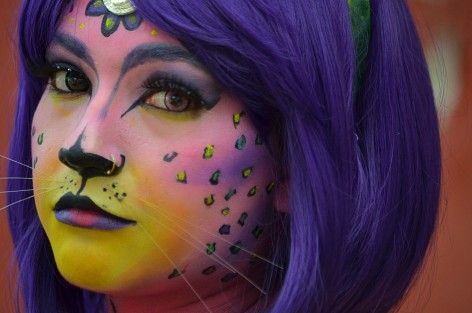 El Body paint es un arte cuyo medio de expresión es el cuerpo, para poder realizar este hermoso personaje se tuvieron que invertir al menos 6 horas en las que tanto maquillistas  como modelos tienen que pemanecer concentrados para poder lograr grandes personajes y transformaciones a través del color y la creatividad.