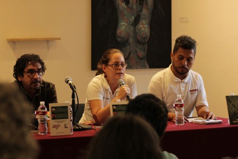 La presentación del libro fue convocada por la diputada local Tanya Carola Viveros Cházaro, quien dijo haber formado parte de movimiento #yosoy132 en Xalapa.