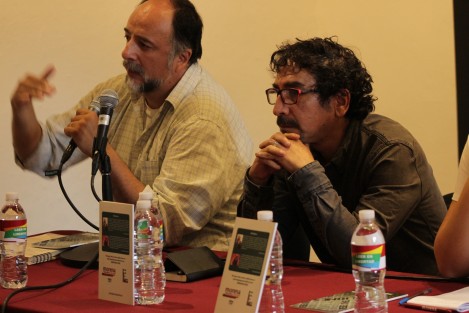 La presentación del libro en Xalapa contó con la presencia de uno de los autores, Fabrizio Mejía Madrid, ensayista y escritor mexicano que publica en revistas como Proceso, Letras Libres y Gatopardo y ha sido ganador de premios de la talla del Xavier Villaurrutia y el Antonin Artaud por Hombre al agua. 
