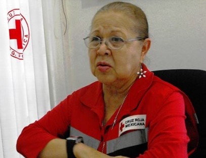 María de los Ángeles Villa de Rodríguez, Delegada Estatal de la Cruz Roja. 