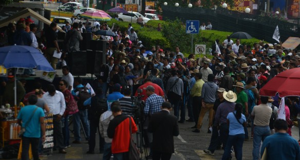Integrantes del MMPV y la CNTE, del estado de Veracruz, y también de Chiapas y Oaxaca, marcharon desde la SEV hacia el Palacio Legislativo en contra de la Reforma Educativa.  Los manifestantes de la CNTE -MMPV indicaron que su movilización es contra el Gobierno Federal y que solamente realizarían un mitin, sin embargo su presencia frente al Palacio  Legislativo provocó que se restringiera el acceso al recinto. 