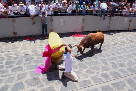 Con muy pocos momentos de emoción se llevó a cabo el Encierro y Capea de toros en las fiestas patronales en honor a Santa María Magdalen en Xico, Veracruz.  
