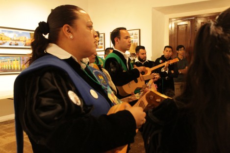 Taller de rasgueos veracruzanos, dentro de las actividades de 4° Festival de Tunas Femeniles Xalapa 2017. 