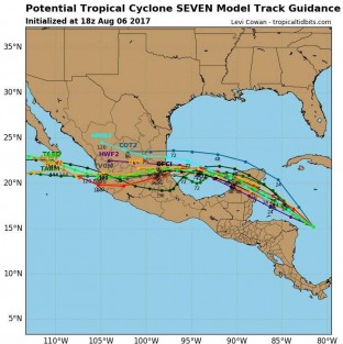 Persiste la probabilidad del incremento significativos del potencial de lluvias, así como de la intensidad del viento y oleaje elevado en nuestra entidad hacia mitad de semana.
