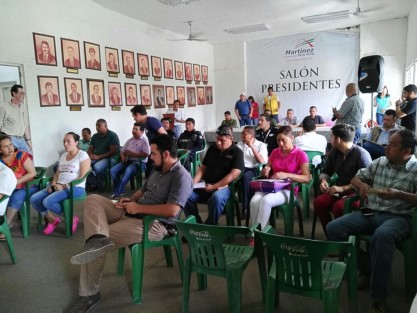 En Martínez de la Torre, inicia sesión permanente de protección civil, ante el probable impacto de la tormenta tropical  Franklin cerca de Nautla. 