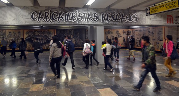 En la estación  Zapata de la línea 12 del Sistema de Transporte Colectivo Metro de la Ciudad de México, se encuentra un Museo Emblemático de la Caricatura Mexicana,  el  cual podría considerarse como el espacio más grande dedicado a la caricatura.
