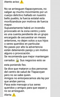 Buscan generar psicosis colectiva a través de redes sociales y mensajería móvil.
