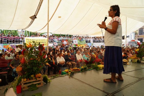 Celebran XXI asamblea de Pueblos Maseual en Tlapacoyan, en defensa del territorio y la soberanía y contra proyectos que afectan el medio ambiente.  
