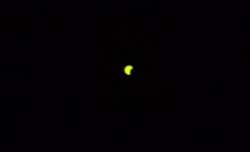 Así se observó el eclipse parcial de sol en Xalapa.