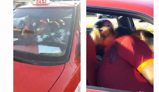 Dos hombres fueron asesinados cuando circulaban abordo de un taxi  por  la avenida Universidad en la ciudad de Coatzacoalcos. Al detenerse en un semáforo fueron atacados a balazos.  En otro incidente también en Coatzacoalcos, otros dos tripulantes de un taxi, también fueron asesinados. 