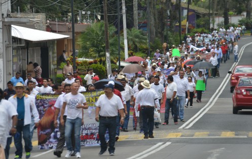 Con megamarcha piden al Gobernador que no se prohiban las vaquilladas y peleas de gallos. 