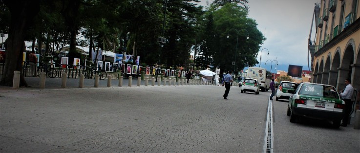 La parte de Enríquez frente al Palacio Municipal ya está aparentemente concluída. 