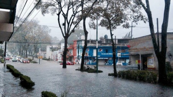 La fuerte lluvia que cayó este mediodía y primeras horas de la tarde en Xalapa, ocasionó algunas afectacones, sobre todo en puntos que por largo tiempo han sido conflictivos cuando se presentan torrrenciales aguaceros, tal como el cruce de la avenida Las Américas e Independencia. 

