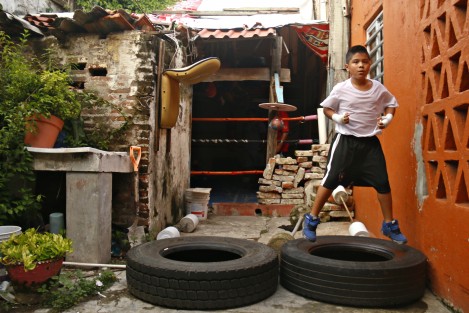  La escuela de Box <em>Ojo de Tigre</em> se mantiene de las cooperaciones voluntarias y de algunos donativos. 