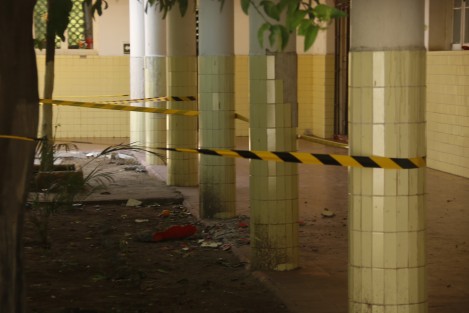 La escuela primaria Patria, en la ciudad de Veracruz, presenta afectaciones en su estructura debido al temblor que sacudió a los estados del sureste el pasado jueves. En algunas columnas y cornizas hay cuarteaduras y desprendimientos.