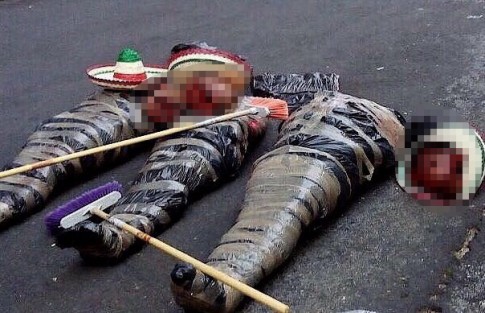 Los cuerpos decapitados de dos hombres y una mujer fueron dejados sobre la calle Octavio Vejar, del fraccionamiento Ensueño, a un costado del parque Leonardo Pasquel, que limita con la avenida Rafael Murillo Vidal. 
